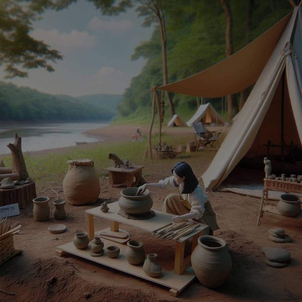 Quelles sont les techniques de base pour la poterie en camping à partir d'argile naturelle?