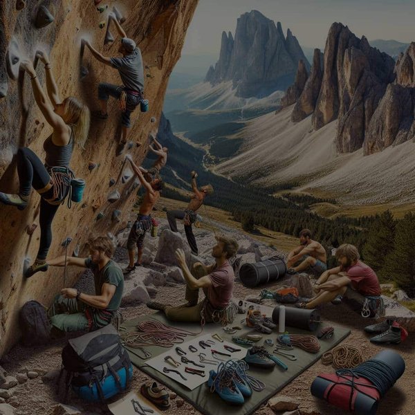 Comment s'initier à l'escalade en bloc pendant un camping en montagne?